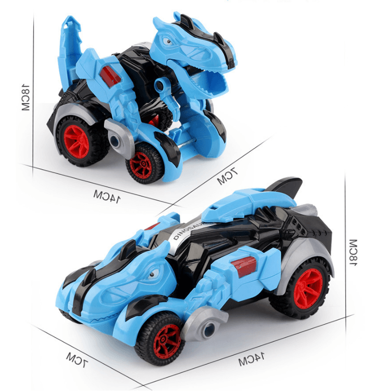 Misvormde dinosaurus speelgoed auto