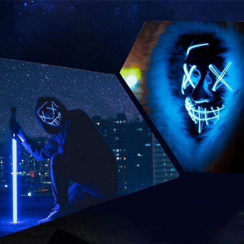 Halloween - LED lichtgevend masker