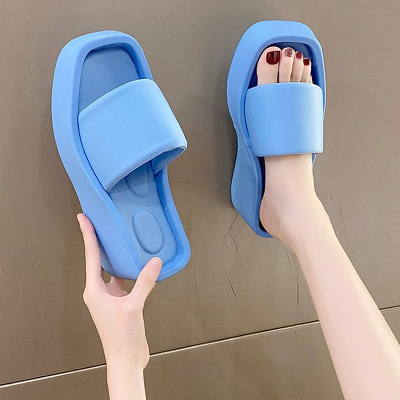 Luxe sandalen met vierkante neus