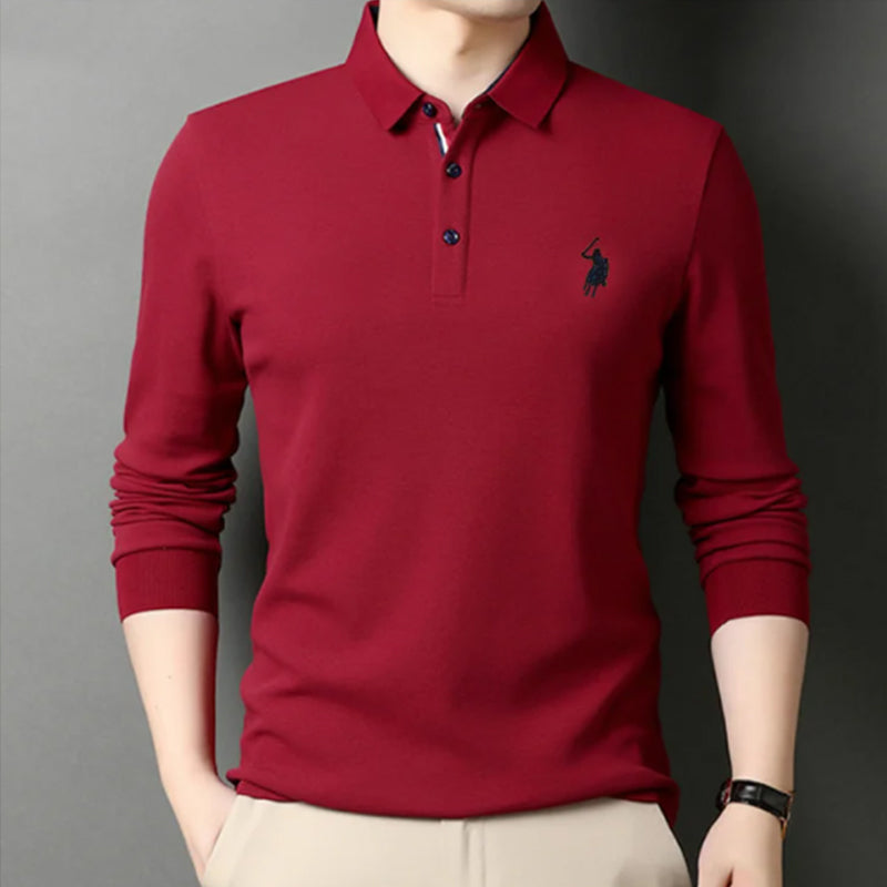Geborduurd herenpoloshirt