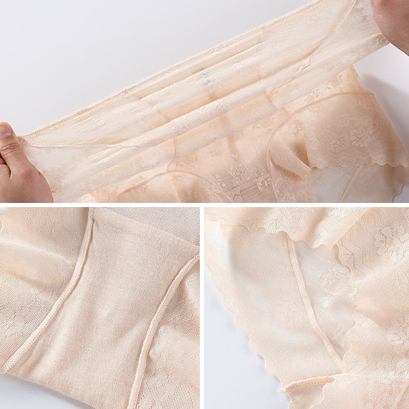 Kanten slipje met hoge taille