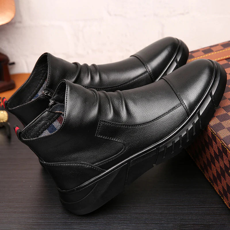 High-top leren Martin-laarzen in Britse stijl voor heren