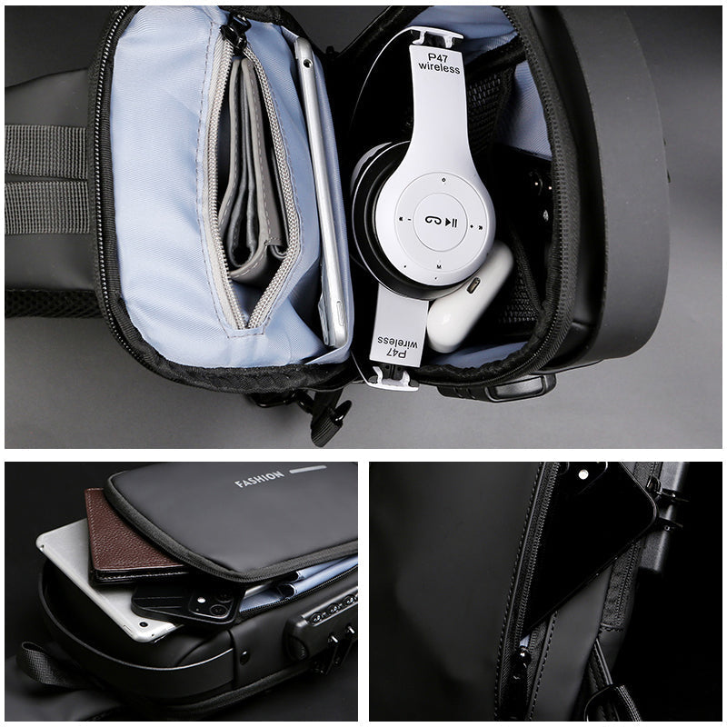 wachtwoord anti-diefstal borsttas