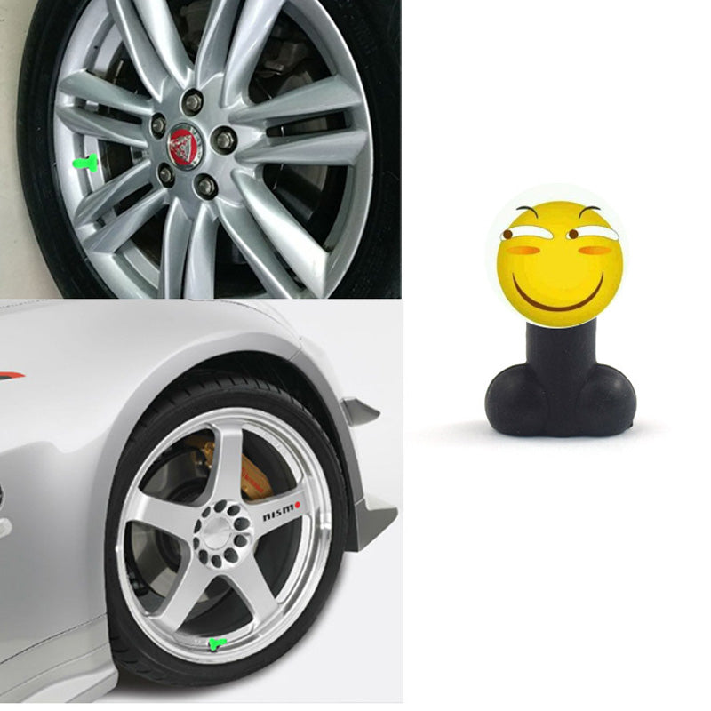 Grappige klepsteeldoppen (4 stuks)