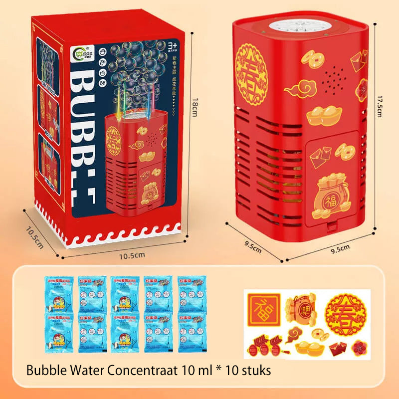 Draagbare vuurwerk bubbelmachine
