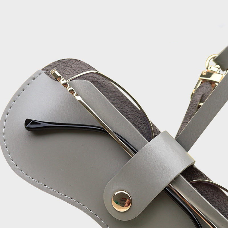 Zonnebrillentas van zacht leer