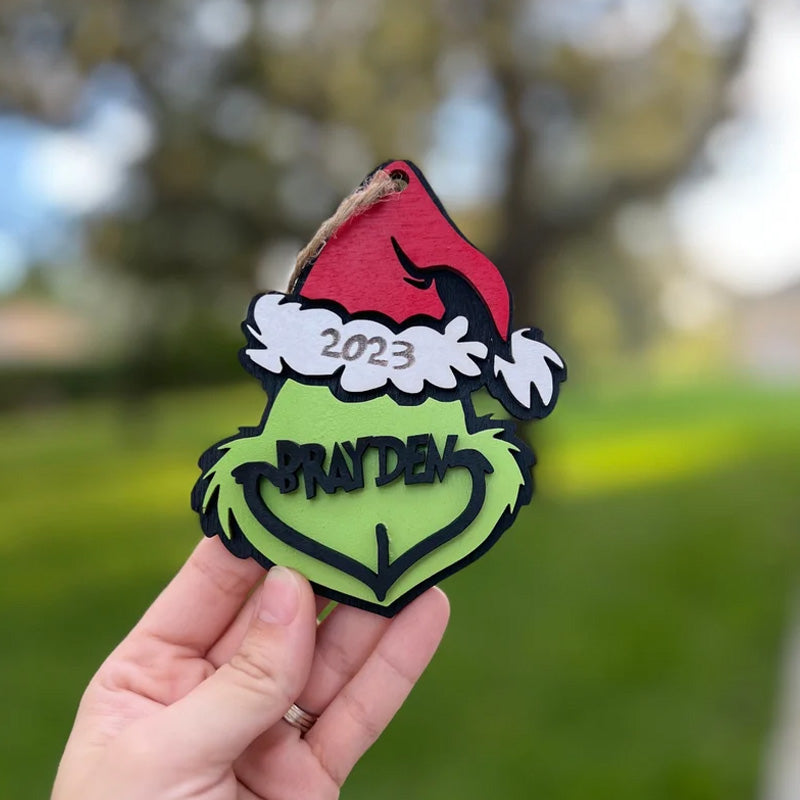 Gepersonaliseerde Grinchmas ornament, kerstversieringen