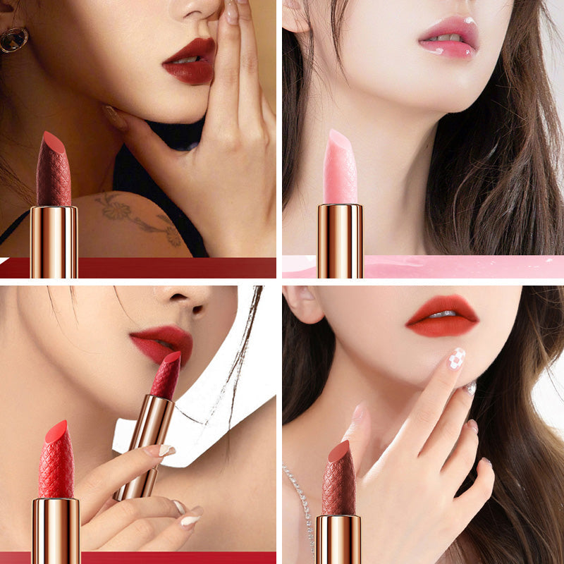 Fluwelen matte lippenstiftset met glamourketting zakje