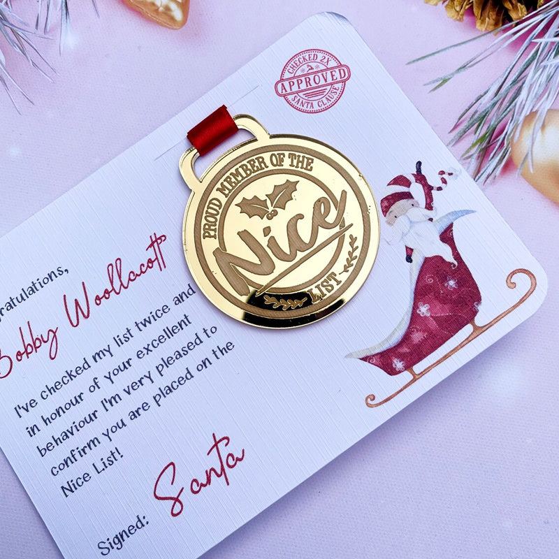 Kerst Eva-medaille met wenskaarten
