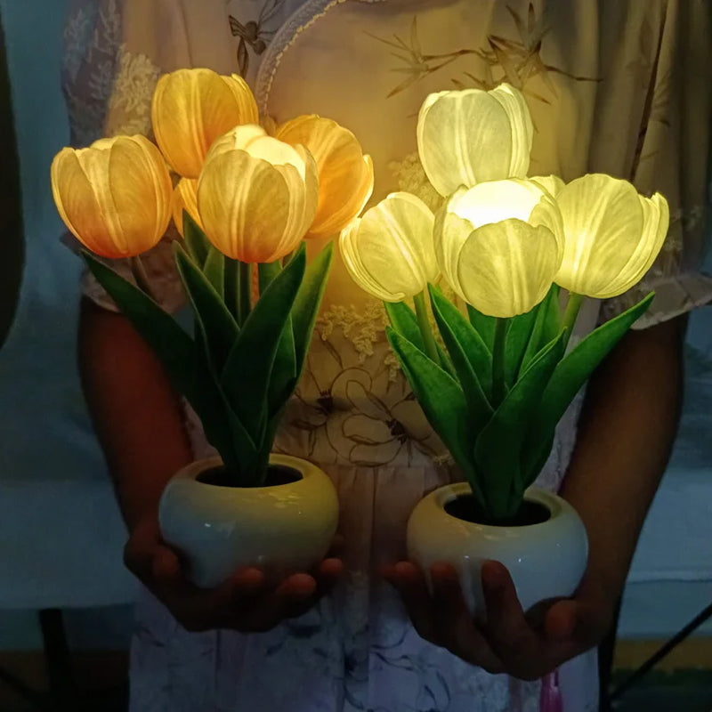 LED oplaadbaar tulp nachtlampje