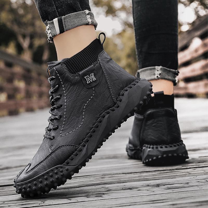 Mannen Retro niet Slip casual enkellaarsjes