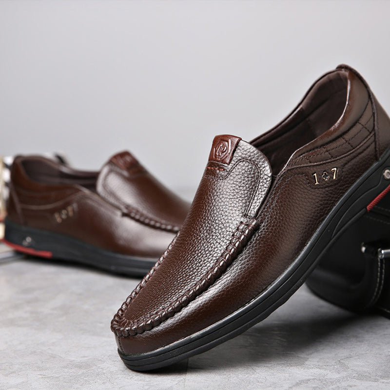 Loafers van echt leer met zachte binnenzool voor heren