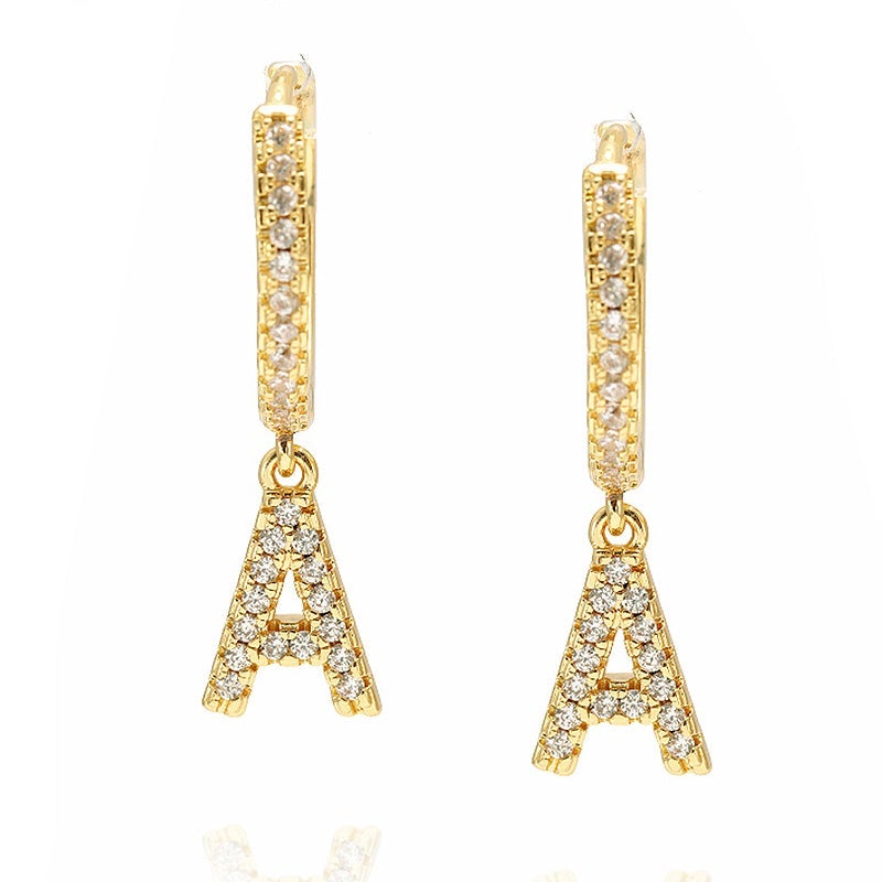 Alfabet Hoepel Oorbellen