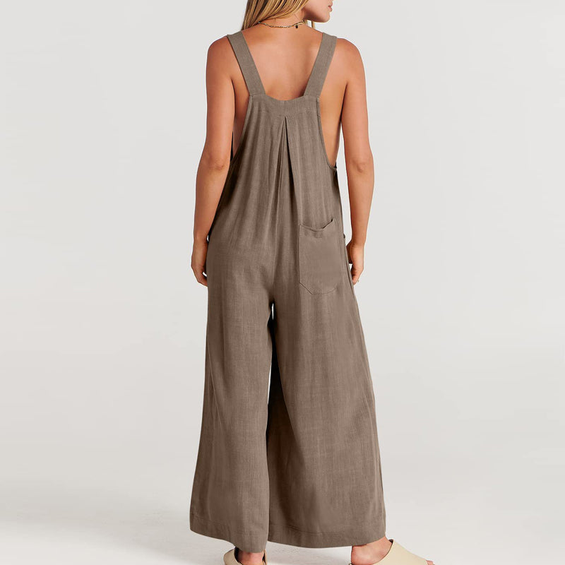 Mouwloze jumpsuit voor dames