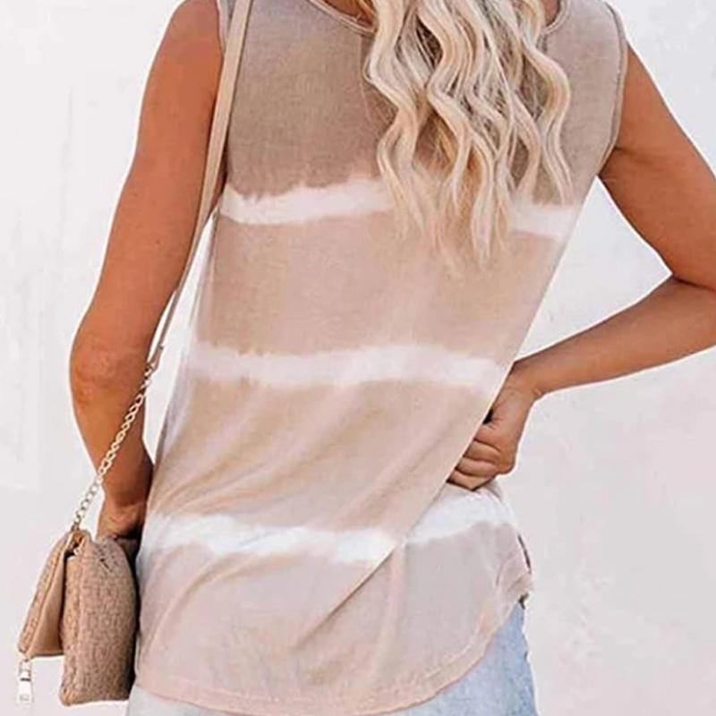 Casual tanktop met tie-dye knopen