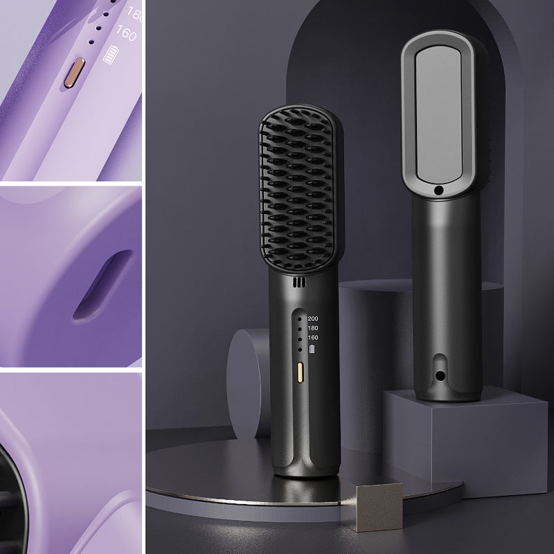 [Negatieve ionen doen geen pijn aan het haar] Draagbare mini-haarontkrulkam