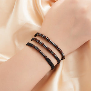 Morse code paar armband