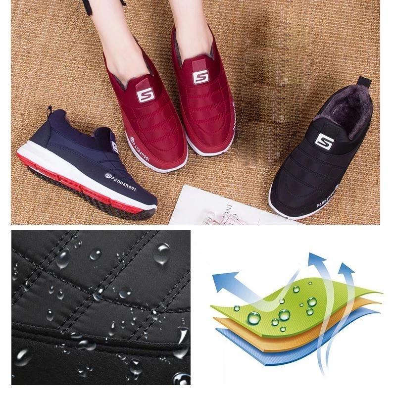 Pluche dikke katoenen sneeuwschoenen