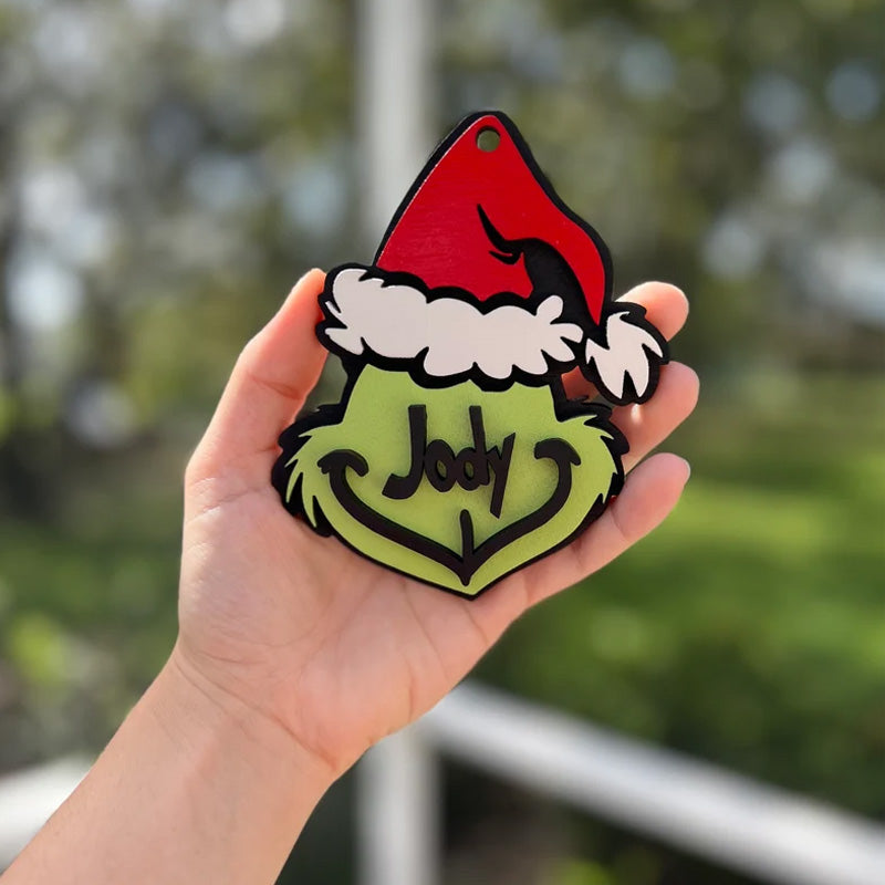 Gepersonaliseerde Grinchmas ornament, kerstversieringen