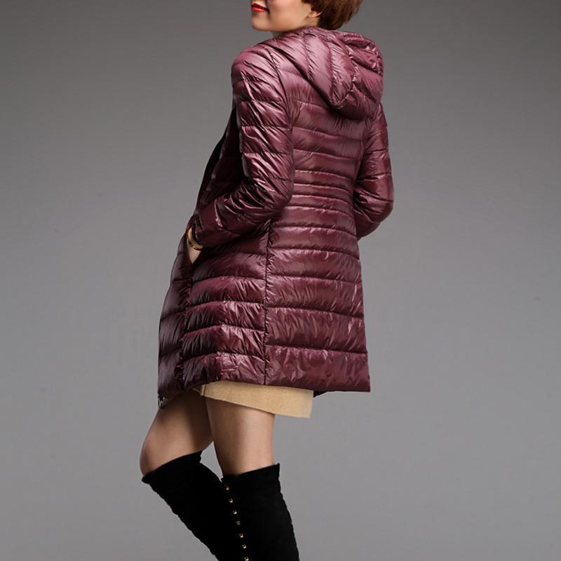 Lichtgewicht Mid-Length Jacket voor Vrouwen