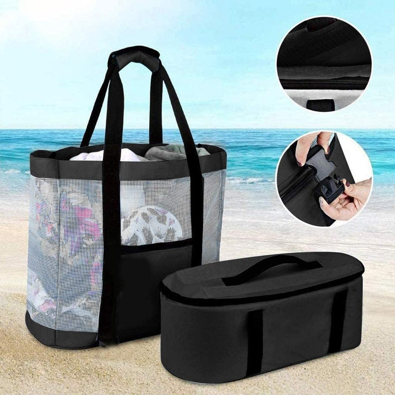 2-in-1 draagbare mesh afneembare draagtas