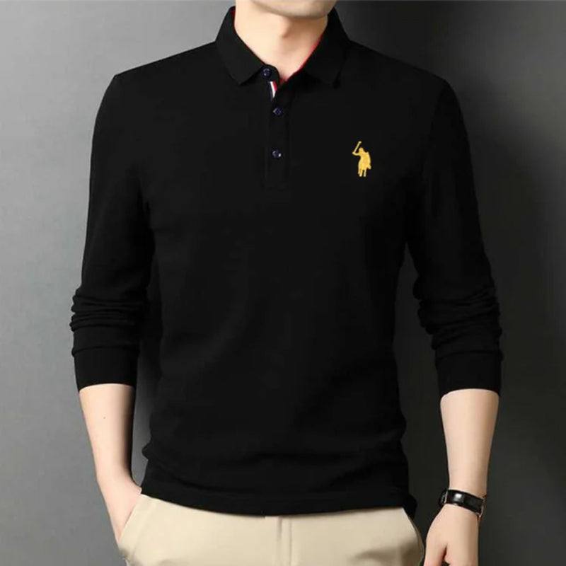 Geborduurd herenpoloshirt