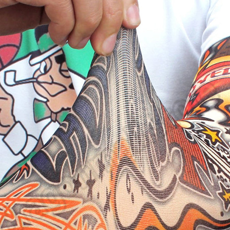 Mouwen in tattoo-stijl Zonnebrandcrème mouwen