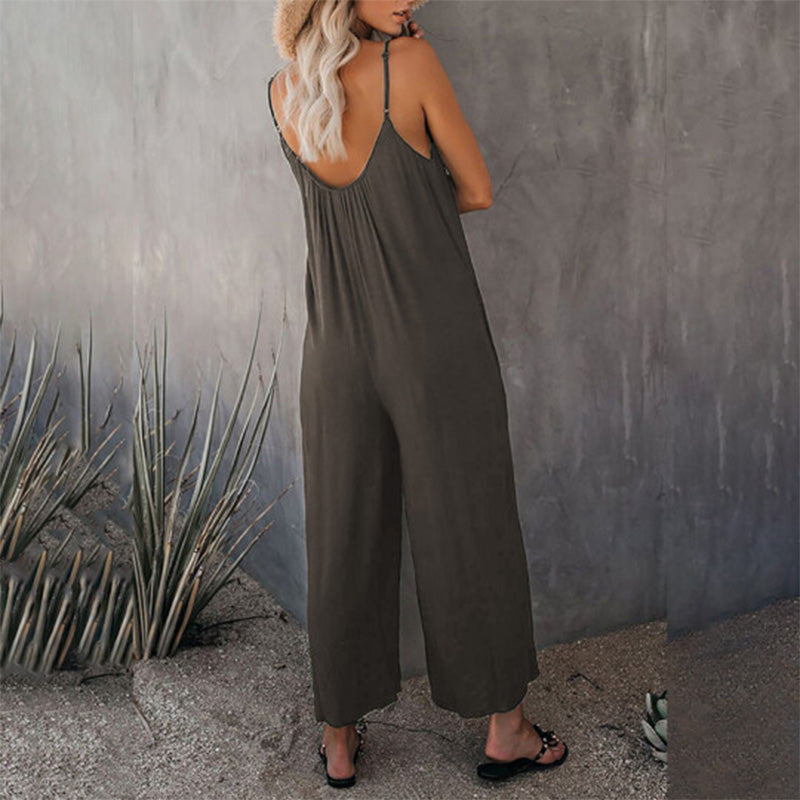 Loose Cami Stretchy Jumpsuit