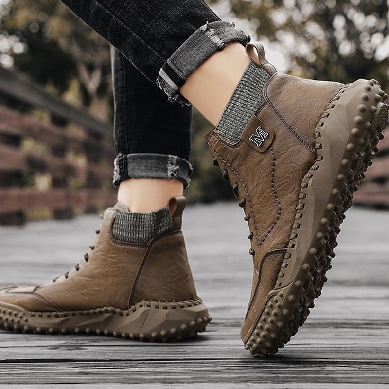 Mannen Retro niet Slip casual enkellaarsjes