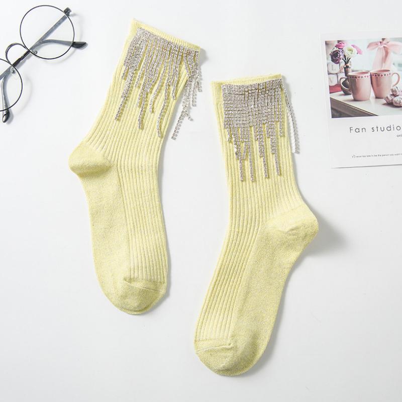 Damessokken met kwastjes