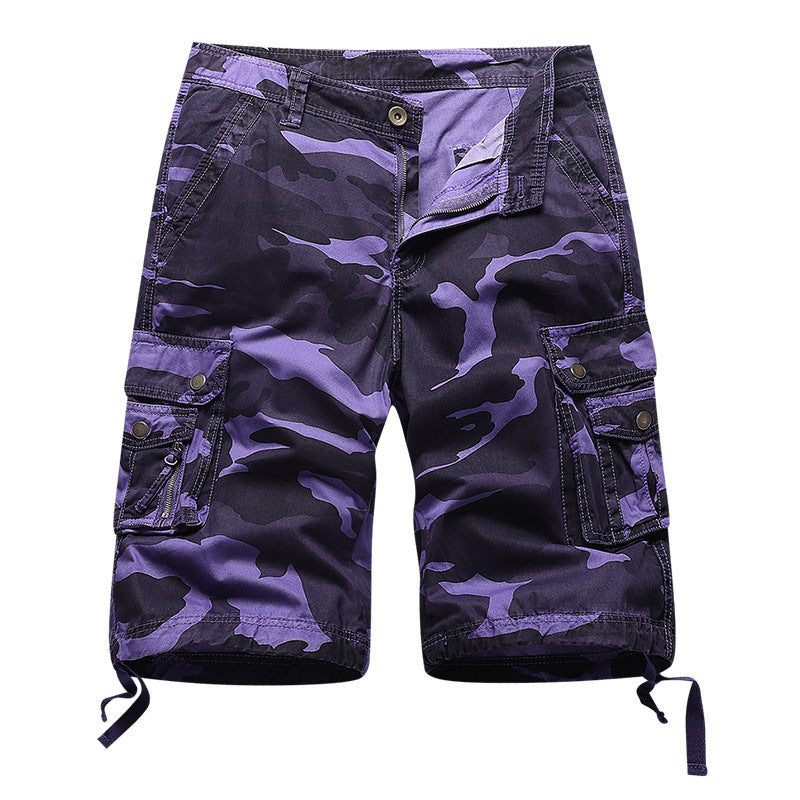 Losse cargoshort voor heren met grote zak