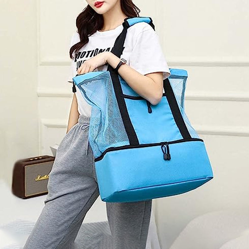 2-in-1 draagbare mesh afneembare draagtas