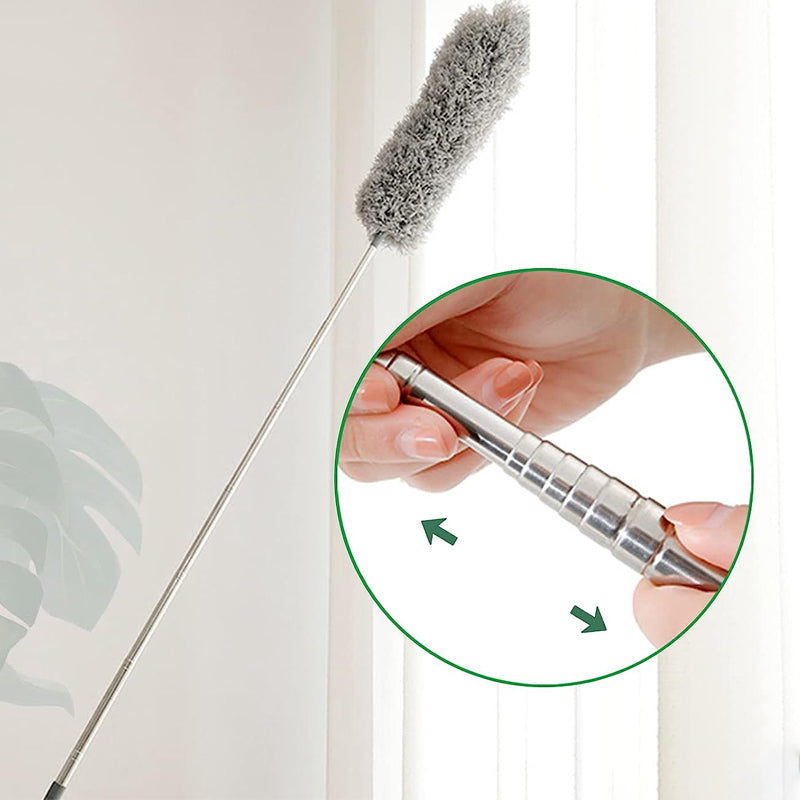 Intrekbare wasbare gebogen microfiber stofdoek