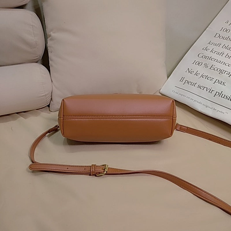 Gouden mini-crossbodytas geel