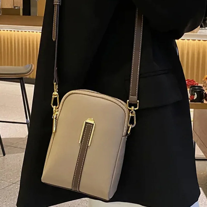 Lychee patroon lederen mobiele telefoon tas