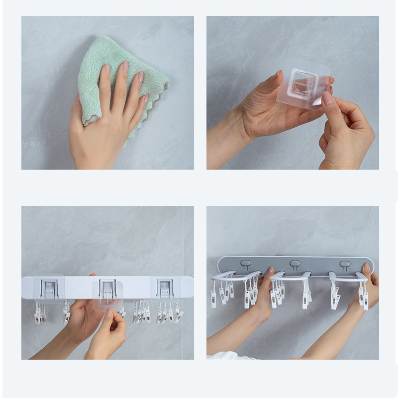 Multifunctioneel opvouwbaar roterend droogrek