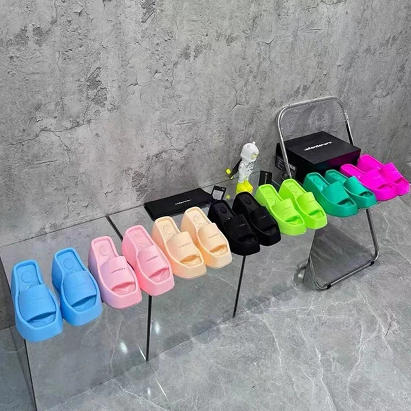 Luxe sandalen met vierkante neus