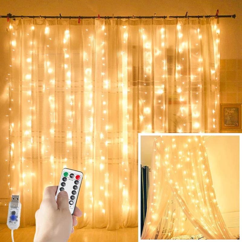 Twinkle Star 300 LED Raamgordijn Snoerlamp