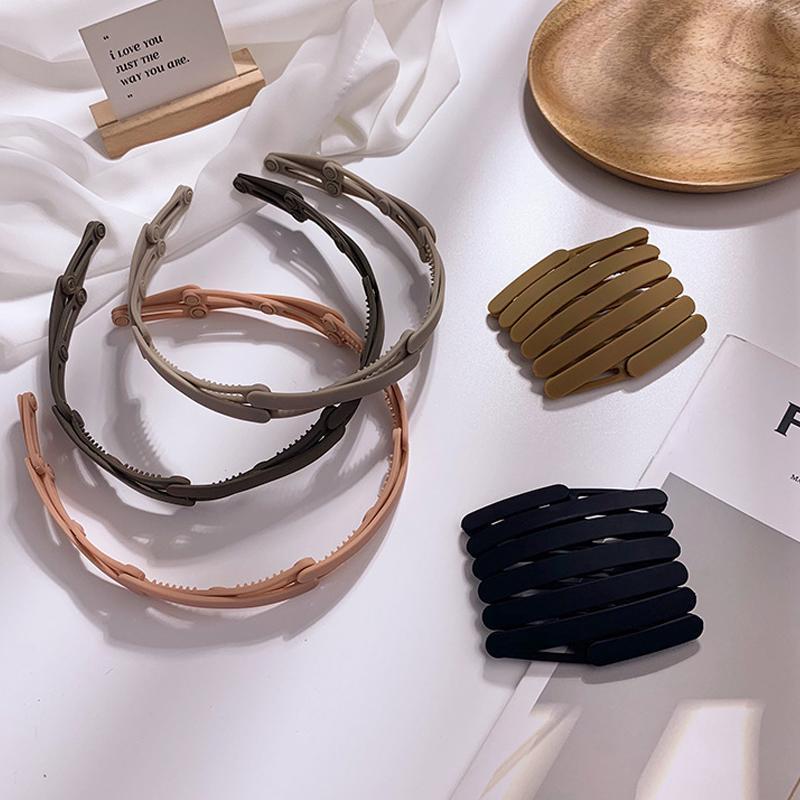 Draagbare telescopische haarbanden voor dameshaar