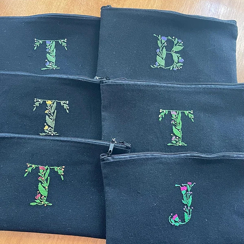 Geborduurde papierset