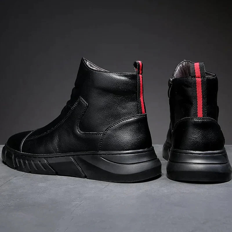 High-top leren Martin-laarzen in Britse stijl voor heren