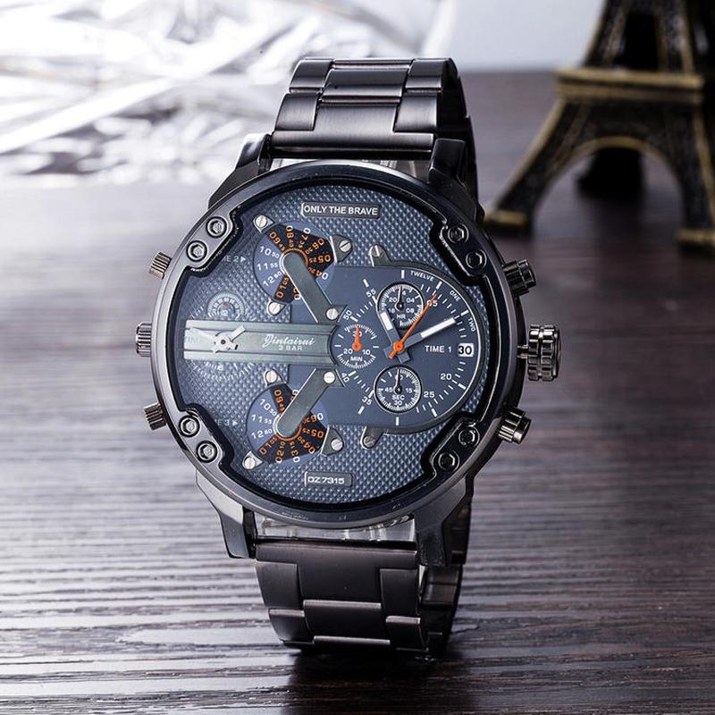 Roestvrijstalen chronograaf quartz horloge
