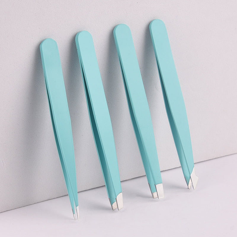 Multifunctionele roestvrijstalen wenkbrauwpincetset