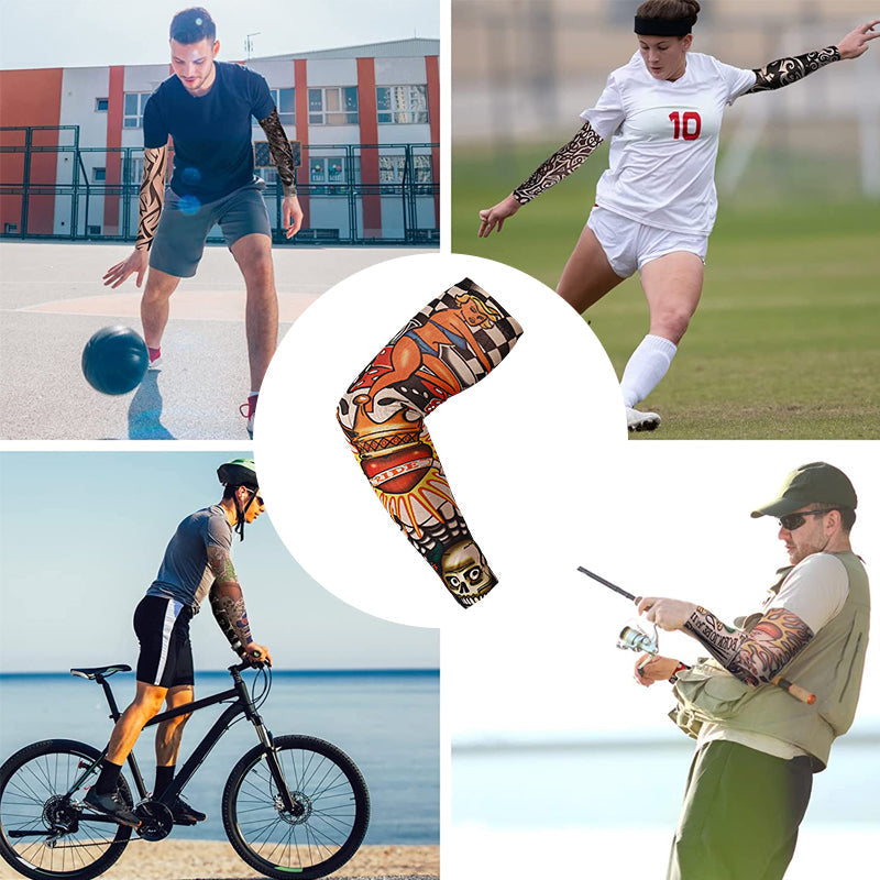 Mouwen in tattoo-stijl Zonnebrandcrème mouwen