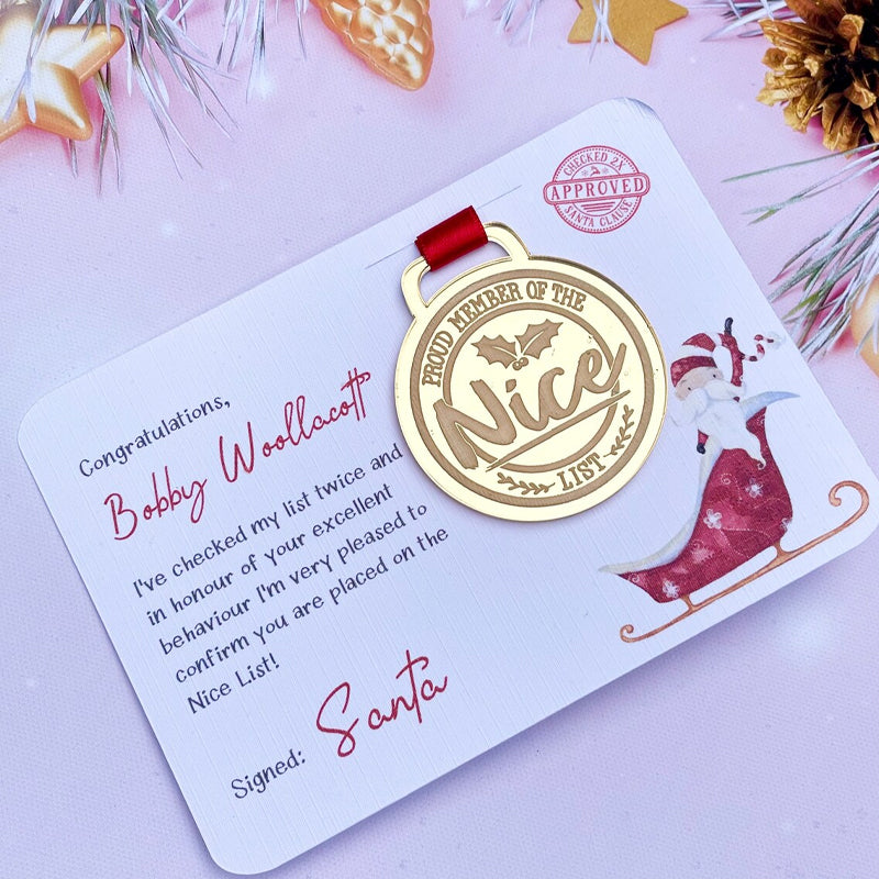 Kerst Eva-medaille met wenskaarten