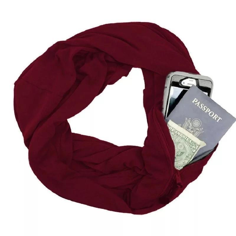 Warme Muffler met verborgen zak voor de winter