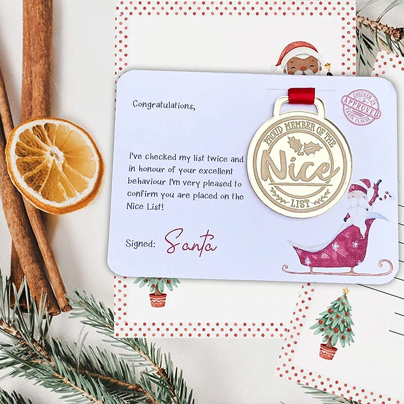 Kerst Eva-medaille met wenskaarten