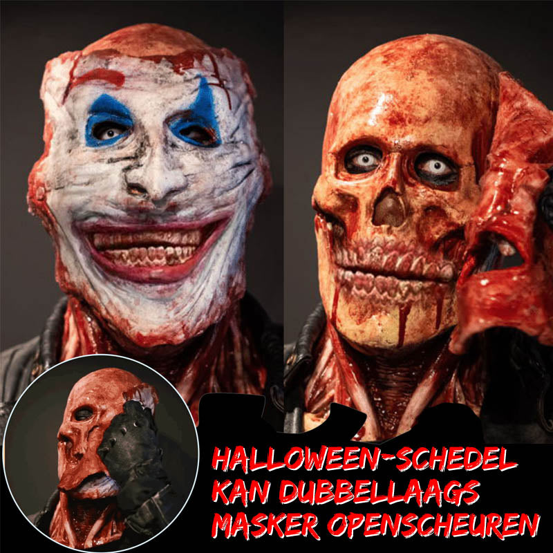 Halloween-schedel dubbellaags masker