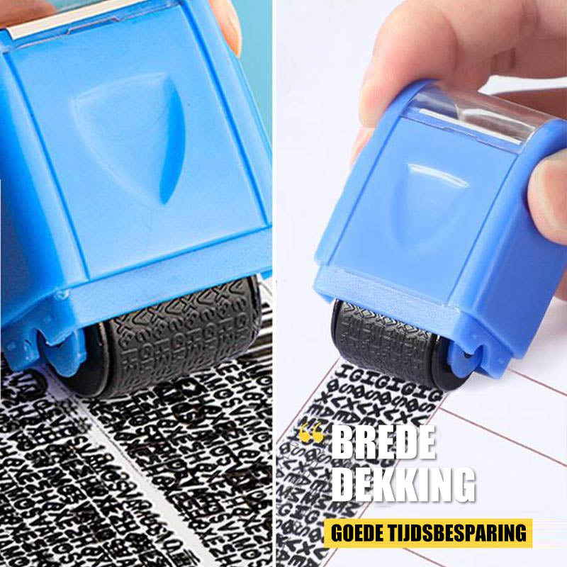 Rolstempel met privacyzegel