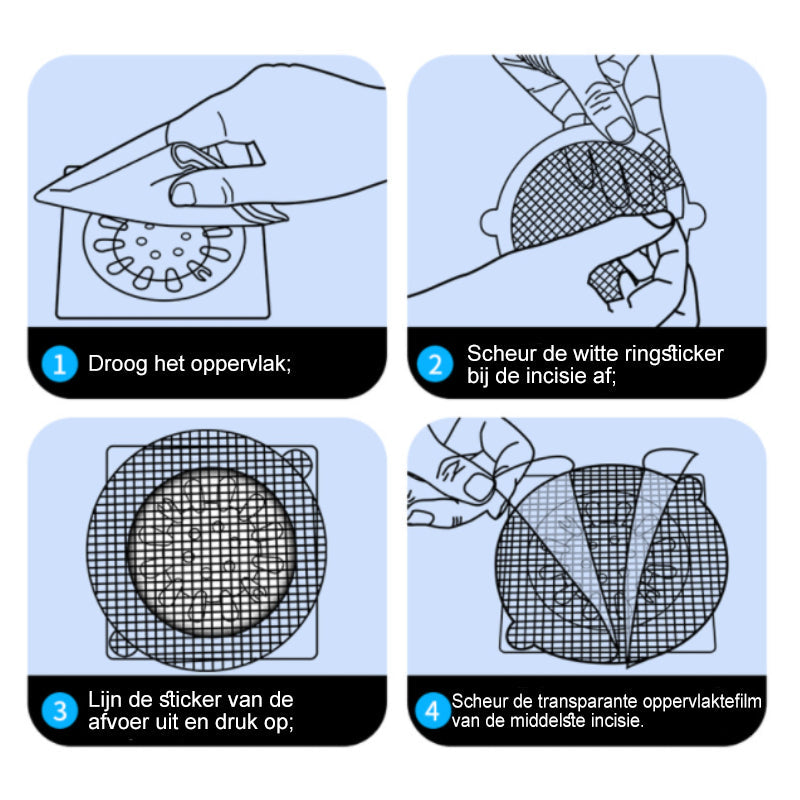 Wegwerpfilter met net
